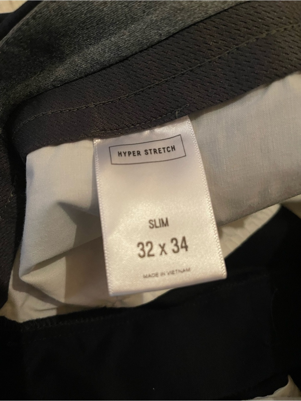 Men’s NWT Black Pants Hyper Stretch Slim 32 W x 34 L - Picture 4 of 9
